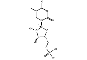 ((2R,3S,4R,5R)-3,4-Dihydroxy-5-(5-methyl-2,4-dioxo-3,4-dihydropyrimidin-1(2H)-yl)tetrahydrofuran-2-yl)methyl dihydrogen phosphate, 3590-47-4, undefined, 
