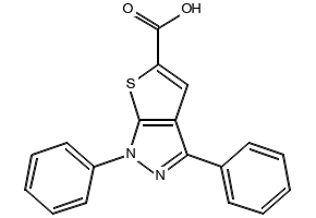 1,3-Diphenyl-1H-thieno[2,3-c]pyrazole-5-carboxylic acid, 24086-34-8, undefined, 