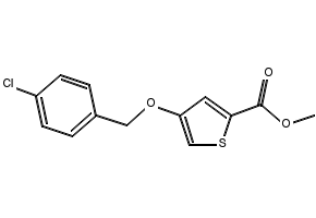 Methyl 4-((4-chlorobenzyl)oxy)thiophene-2-carboxylate, 1708251-14-2, undefined, 