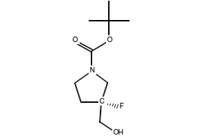 tert-Butyl (R)-3-fluoro-3-(hydroxymethyl)pyrrolidine-1-carboxylate, 1893340-46-9, undefined, 