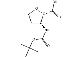 (2S,3S)-3-((tert-Butoxycarbonyl)amino)tetrahydrofuran-2-carboxylic acid, 1801627-58-6, undefined, 