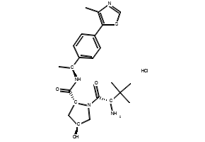 (2R,4S)-1-((S)-2-Amino-3,3-dimethylbutanoyl)-4-hydroxy-N-((S)-1-(4-(4-methylthiazol-5-yl)phenyl)ethyl)pyrrolidine-2-carboxamide hydrochloride, 1948273-06-0, undefined, 
