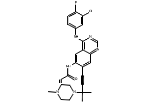 N-(4-((3-Chloro-4-fluorophenyl)amino)-7-(3-methyl-3-(4-methylpiperazin-1-yl)but-1-yn-1-yl)quinazolin-6-yl)acrylamide, 451492-95-8, undefined, 