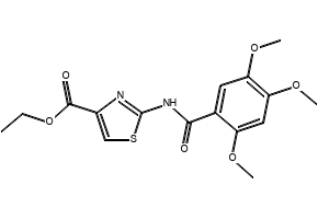 Ethyl 2-(2,4,5-trimethoxybenzamido)thiazole-4-carboxylate, 185105-98-0, undefined, 