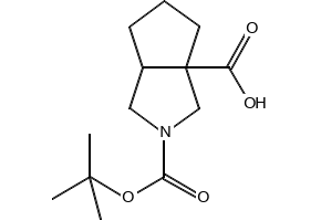 2-[(tert-Butoxy)carbonyl]-octahydrocyclopenta[c]pyrrole-3a-carboxylic acid, 1314394-96-1, undefined, 