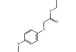 Ethyl 2-(4-methoxyphenyl)sulfanylacetate, 28743-98-8, undefined, 