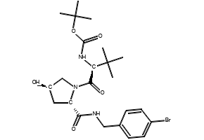 tert-Butyl ((S)-1-((2S,4R)-2-((4-bromobenzyl)carbamoyl)-4-hydroxypyrrolidin-1-yl)-3,3-dimethyl-1-oxobutan-2-yl)carbamate, 1951445-17-2, undefined, 