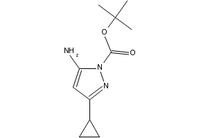 Tert-butyl 5-amino-3-cyclopropyl-1H-pyrazole-1-carboxylate, 437982-59-7, undefined, 