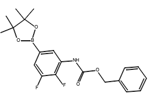 Benzyl (2,3-difluoro-5-(4,4,5,5-tetramethyl-1,3,2-dioxaborolan-2-yl)phenyl)carbamate, 2377607-45-7, undefined, 