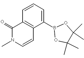 2-Methyl-5-(4,4,5,5-tetramethyl-1,3,2-dioxaborolan-2-yl)isoquinolin-1(2H)-one, 1655495-97-8, undefined, 