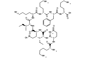 (2S,5S,8S,11S,14S,17S)-17-((2S,3S)-2-((S)-5-Amino-2-((S)-2,6-diaminohexanamido)-5-oxopentanamido)-3-methylpentanamido)-2,8,11-tris(4-aminobutyl)-5-benzyl-14-((S)-sec-butyl)-4,7,10,13,16-pentaoxo-3,6,9,12,15-pentaazaicosane-1,20-dioic acid