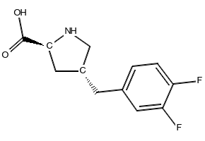 (2S,4R)-4-(3,4-Difluorobenzyl)pyrrolidine-2-carboxylic acid, 1049981-46-5, undefined, 