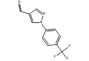 1-(4-(Trifluoromethyl)phenyl)-1H-pyrazole-4-carbaldehyde, 1426830-32-1, undefined, 
