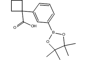 1-(3-(4,4,5,5-Tetramethyl-1,3,2-dioxaborolan-2-yl)phenyl)cyclobutane-1-carboxylic acid, 2828447-06-7, undefined, 