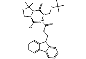 (R)-3-(N-(((9H-Fluoren-9-yl)methoxy)carbonyl)-O-(tert-butyl)-D-seryl)-2,2-dimethyloxazolidine-4-carboxylic acid, 1522313-26-3, undefined, 