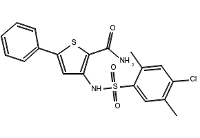3-((4-Chloro-2,5-dimethylphenyl)sulfonamido)-5-phenylthiophene-2-carboxamide, 478028-52-3, undefined, 
