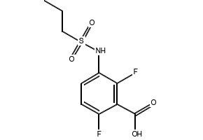 2,6-Difluoro-3-(propylsulfonamido)benzoic acid, 1103234-56-5, undefined, 