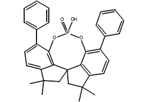 (11aR)-12-Hydroxy-4,4,7,7-tetramethyl-1,10-diphenyl-4,5,6,7-tetrahydrodiindeno[7,1-de:1',7'-fg][1,3,2]dioxaphosphocine 12-oxide, 2250168-03-5, undefined, 