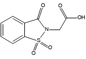 2-(1,1-Dioxido-3-oxobenzo[d]isothiazol-2(3H)-yl)acetic acid, 52188-11-1, undefined, 