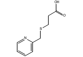 3-((Pyridin-2-ylmethyl)thio)propanoic acid, 23909-07-1, undefined, 