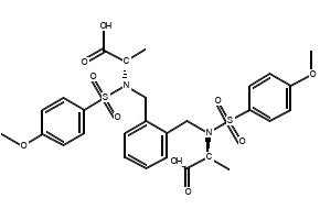 (2S,2'S)-2,2'-((1,2-Phenylenebis(methylene))bis(((4-methoxyphenyl)sulfonyl)azanediyl))dipropionic acid