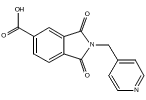 1,3-Dioxo-2-(pyridin-4-ylmethyl)isoindoline-5-carboxylic acid, 356576-16-4, undefined, 