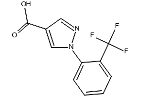 1-(2-(Trifluoromethyl)phenyl)-1H-pyrazole-4-carboxylic acid, 1260855-51-3, undefined, 