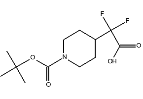 2-(1-(tert-Butoxycarbonyl)piperidin-4-yl)-2,2-difluoroacetic acid, 1258638-62-8, undefined, 