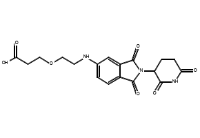 3-(2-((2-(2,6-Dioxopiperidin-3-yl)-1,3-dioxoisoindolin-5-yl)amino)ethoxy)propanoic acid, 2412056-43-8, undefined, 