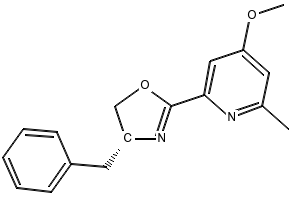 (R)-4-Benzyl-2-(4-methoxy-6-methylpyridin-2-yl)-4,5-dihydrooxazole, 2757082-88-3, undefined, 