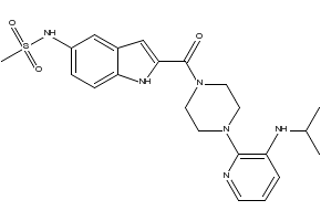 N-(2-(4-(3-(Isopropylamino)pyridin-2-yl)piperazine-1-carbonyl)-1H-indol-5-yl)methanesulfonamide