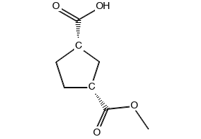 (1S,3R)-3-(Methoxycarbonyl)cyclopentanecarboxylic acid, 96443-42-4, undefined, 