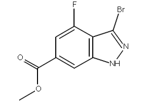 Methyl 3-bromo-4-fluoro-1H-indazole-6-carboxylate, 885521-41-5, undefined, 