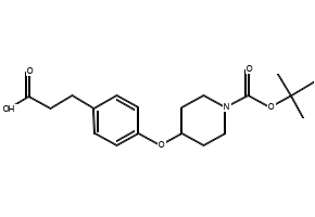 3-(4-((1-(Tert-butoxycarbonyl)piperidin-4-yl)oxy)phenyl)propanoic acid, 1080421-71-1, undefined, 