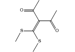 3-[Bis(methylsulfanyl)methylene]-2,4-pentanedione, 15908-50-6, undefined, 