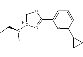 (S)-4-((S)-sec-Butyl)-2-(6-cyclopropylpyridin-2-yl)-4,5-dihydrooxazole, 2828438-73-7, undefined, 
