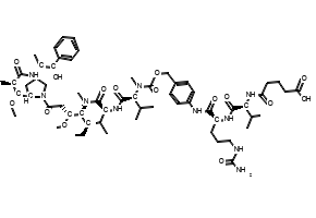 5-(((S)-1-(((S)-1-((4-((5S,8S,11S,12R)-11-((S)-sec-Butyl)-12-(2-((S)-2-((1R,2R)-3-(((1S,2R)-1-hydroxy-1-phenylpropan-2-yl)amino)-1-methoxy-2-methyl-3-oxopropyl)pyrrolidin-1-yl)-2-oxoethyl)-5,8-diisopropyl-4,10-dimethyl-3,6,9-trioxo-2,13-dioxa-4,7,10-triazatetradecyl)phenyl)amino)-1-oxo-5-ureidopentan-2-yl)amino)-3-methyl-1-oxobutan-2-yl)amino)-5-oxopentanoic acid