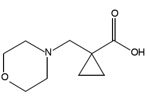 1-(Morpholinomethyl)cyclopropane-1-carboxylic acid, 1257236-69-3, undefined, 