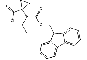 1-((((9H-Fluoren-9-yl)methoxy)carbonyl)(ethyl)amino)cyclopropane-1-carboxylic acid, 1698188-75-8, undefined, 