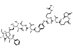 2,5-Dioxopyrrolidin-1-yl 5-(((S)-1-(((S)-1-((4-((5S,8S,11S,12R)-11-((S)-sec-butyl)-12-(2-((S)-2-((1R,2R)-3-(((1S,2R)-1-hydroxy-1-phenylpropan-2-yl)amino)-1-methoxy-2-methyl-3-oxopropyl)pyrrolidin-1-yl)-2-oxoethyl)-5,8-diisopropyl-4,10-dimethyl-3,6,9-trioxo-2,13-dioxa-4,7,10-triazatetradecyl)phenyl)amino)-1-oxo-5-ureidopentan-2-yl)amino)-3-methyl-1-oxobutan-2-yl)amino)-5-oxopentanoate