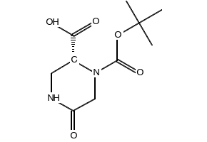 (R)-1-(tert-Butoxycarbonyl)-5-oxopiperazine-2-carboxylic acid, 1191885-45-6, undefined, 