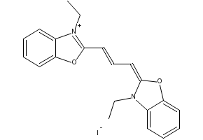 3-Ethyl-2-(3-(3-ethylbenzo[d]oxazol-2(3H)-ylidene)prop-1-en-1-yl)benzo[d]oxazol-3-ium iodide