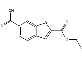 Benzo[b]thiophene-2,6-dicarboxylic acid 2-ethyl ester, 850074-43-0, undefined, 