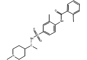 (R)-2-Methyl-N-(2-methyl-4-(N-(1-(1-methylpiperidin-4-yl)ethyl)sulfamoyl)phenyl)benzamide, 2756350-91-9, undefined, 