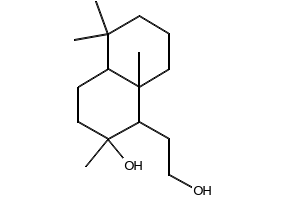 1-(2-Hydroxyethyl)-2,5,5,8a-tetramethyldecahydronaphthalen-2-ol