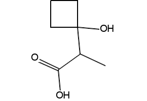 2-(1-Hydroxycyclobutyl)propanoic acid, 1248668-73-6, undefined, 