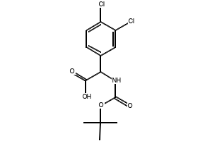 2-((tert-Butoxycarbonyl)amino)-2-(3,4-dichlorophenyl)acetic acid, 142121-95-7, undefined, 