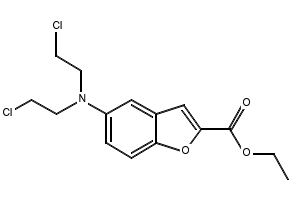 Ethyl 5-(bis(2-chloroethyl)amino)benzofuran-2-carboxylate, 294174-66-6, undefined, 
