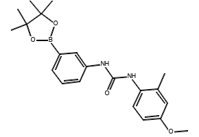 1-(4-Methoxy-2-methylphenyl)-3-(3-(4,4,5,5-tetramethyl-1,3,2-dioxaborolan-2-yl)phenyl)urea, 2096997-05-4, undefined, 