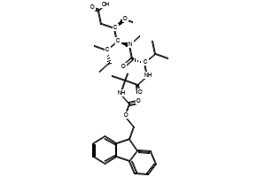 (8S,11S,12R)-11-((S)-sec-Butyl)-1-(9H-fluoren-9-yl)-8-isopropyl-12-methoxy-5,5,10-trimethyl-3,6,9-trioxo-2-oxa-4,7,10-triazatetradecan-14-oic acid, 1438851-55-8, undefined, 